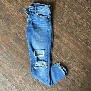 EXPRESS JEANS ANKLE LEGGINGS MID RISE SIZE 4R